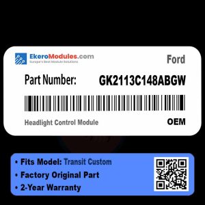 GK2113C148ABGW Headlight Control Module | Ford Transit Custom | Genuine OEM Part