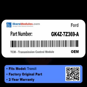 GK4Z-7Z369-A TCM - Transmission Control Module | Ford Transit | Genuine OEM Part