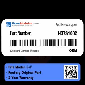 H37S1002 Comfort Control Module | Volkswagen Golf | Genuine OEM Part