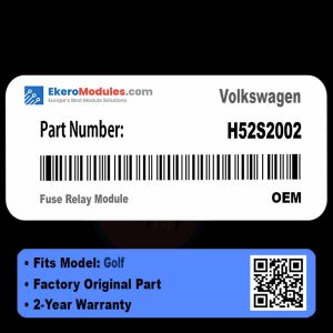 H52S2002 Fuse Relay Module | Volkswagen Golf | Genuine OEM Part