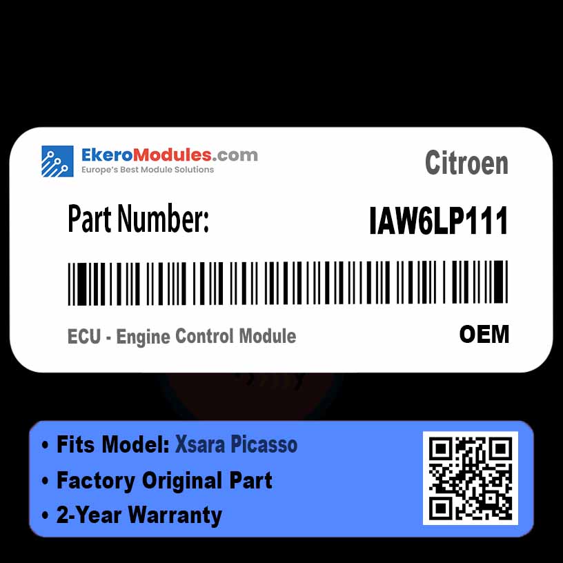 IAW6LP111 ECU - Engine Control Module | Citroen Xsara Picasso | Genuine OEM Part