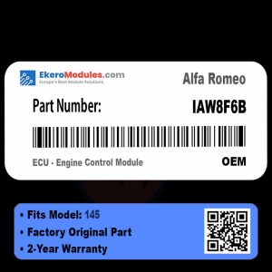 IAW8F6B ECU - Engine Control Module | Alfa Romeo 145 | Genuine OEM Part