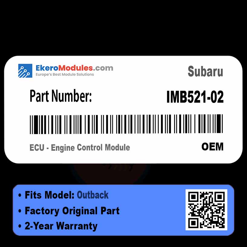 IMB521-02 ECU - Engine Control Module | Subaru Outback | Genuine OEM Part