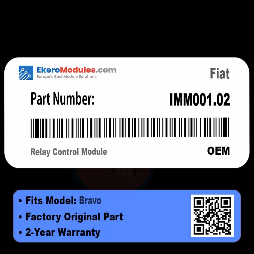 IMM001.02 Relay Control Module | Fiat Bravo | Genuine OEM Part