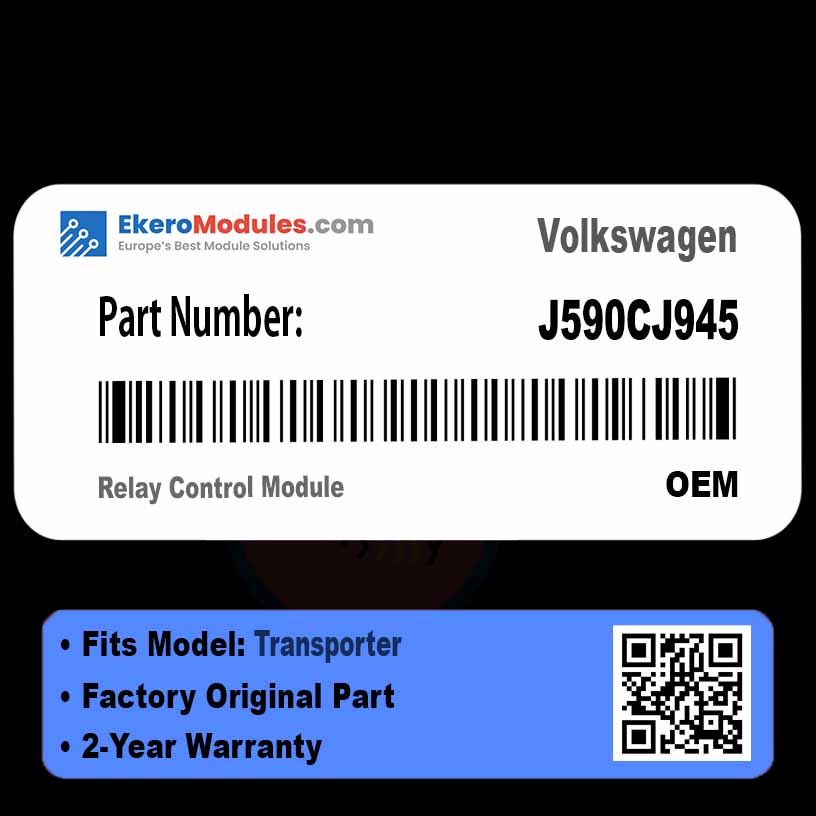 J590CJ945 Relay Control Module | Volkswagen Transporter | Genuine OEM Part