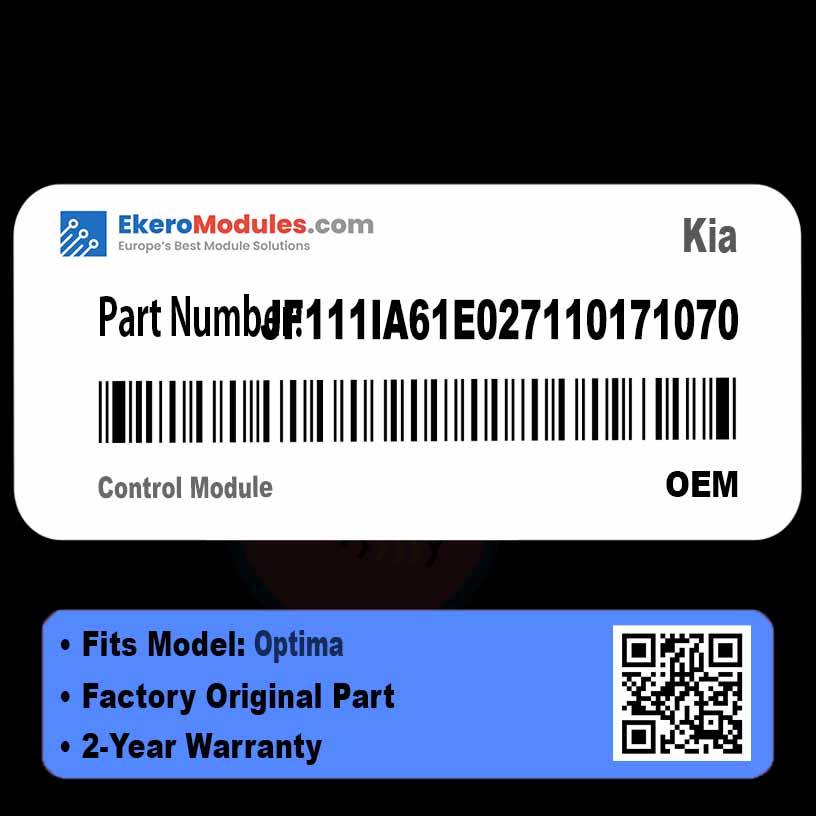 JF111IA61E027110171070 Control Module | Kia Optima | Genuine OEM Part