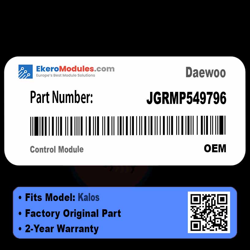 JGRMP549796 Control Module | Daewoo Kalos | Genuine OEM Part