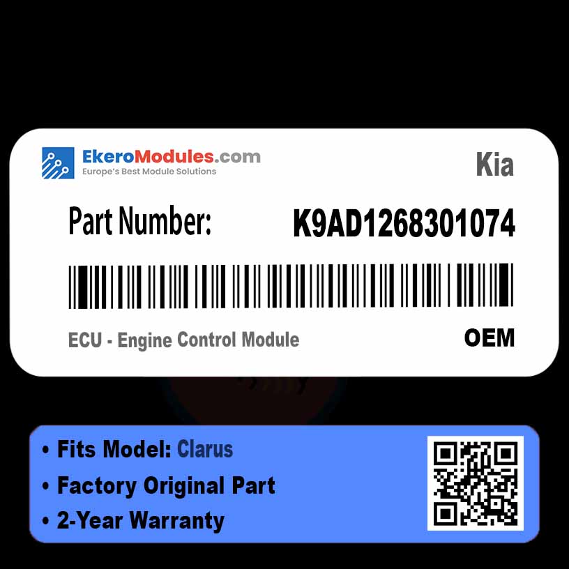 K9AD1268301074 ECU - Engine Control Module | Kia Clarus | Genuine OEM Part