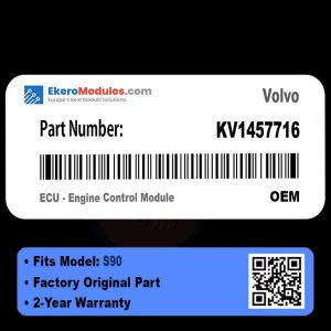 KV1457716 ECU - Engine Control Module | Volvo S90 | Genuine OEM Part