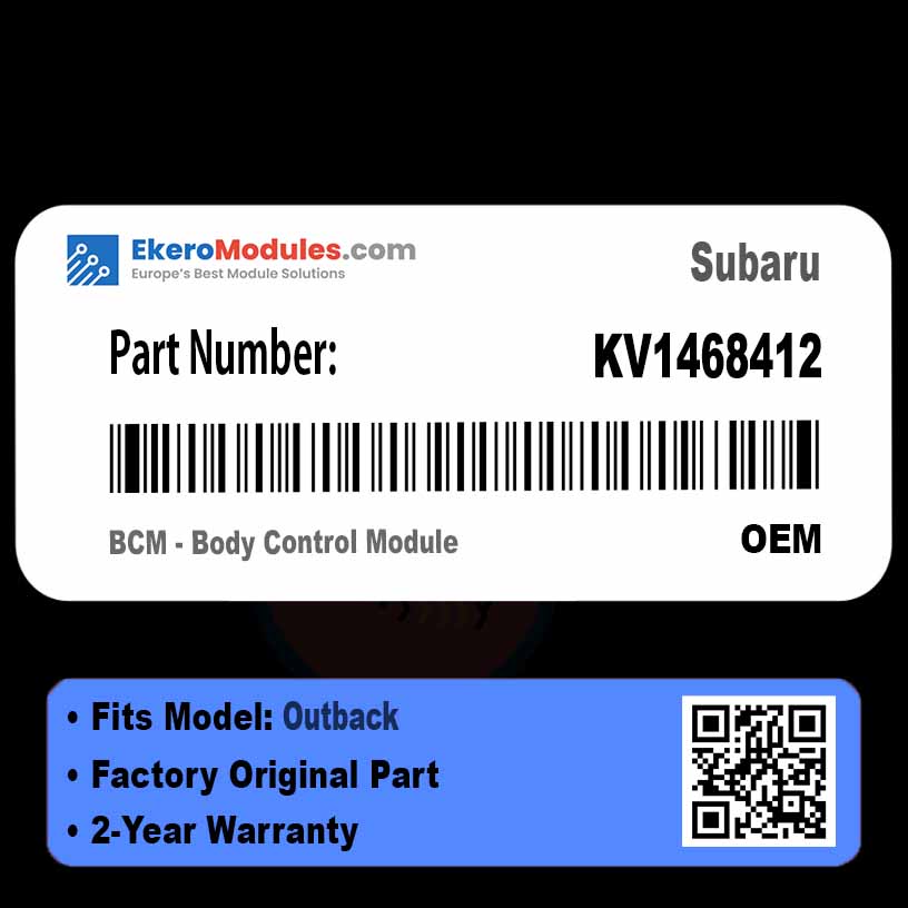 KV1468412 BCM - Body Control Module | Subaru Outback | Genuine OEM Part
