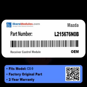 L215676N0B Receiver Control Module | Mazda CX-9 | Genuine OEM Part