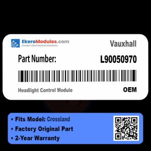 L90050970 Headlight Control Module | Vauxhall Crossland | Genuine OEM Part