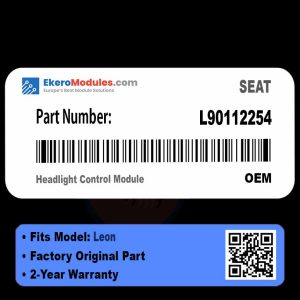 L90112254 Headlight Control Module | SEAT Leon | Genuine OEM Part