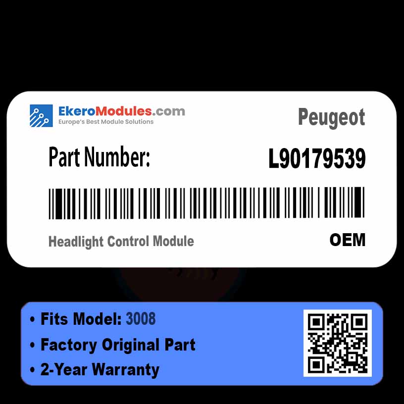L90179539 Headlight Control Module | Peugeot 3008 | Genuine OEM Part