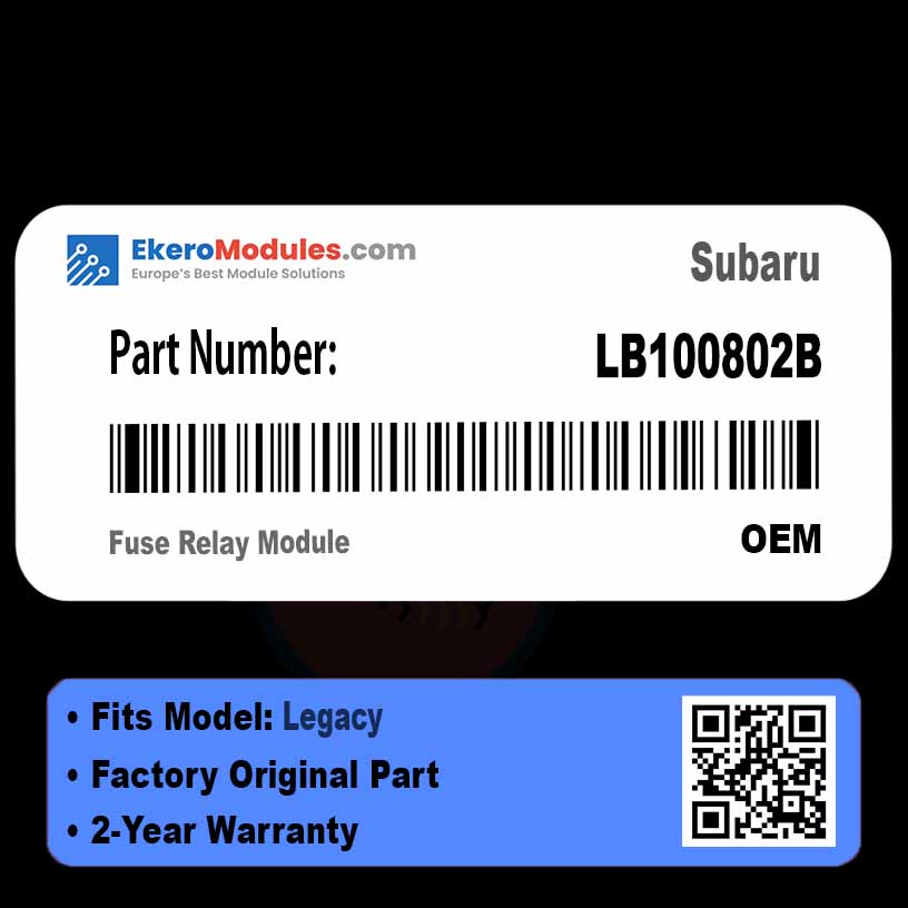 LB100802B Fuse Relay Module | Subaru Legacy | Genuine OEM Part