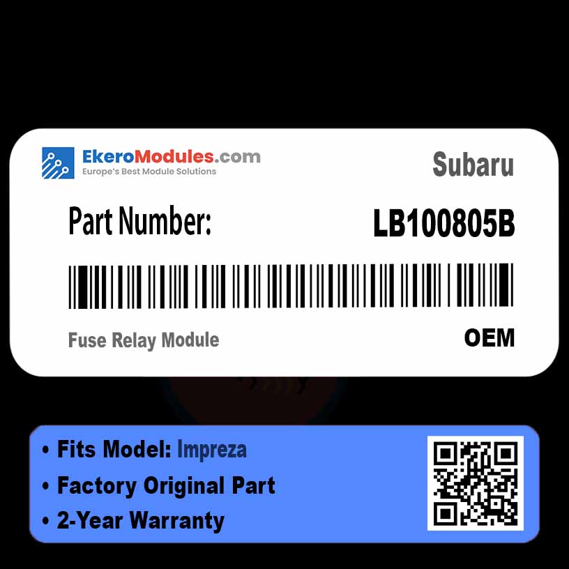 LB100805B Fuse Relay Module | Subaru Impreza | Genuine OEM Part