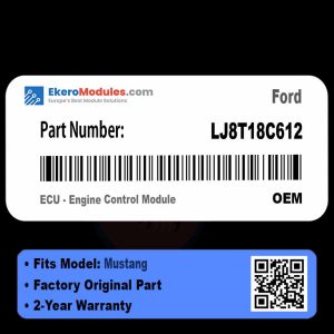 LJ8T18C612 ECU - Engine Control Module | Ford Mustang | Genuine OEM Part