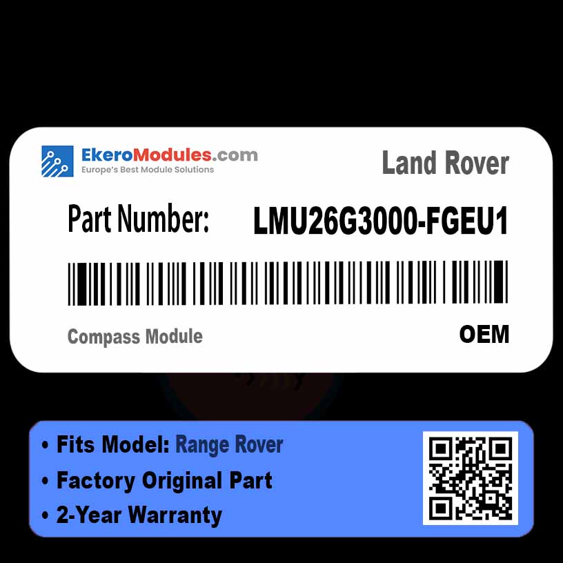 LMU26G3000-FGEU1 Compass Module | Land Rover Range Rover | Genuine OEM Part