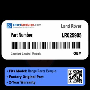 LR025905 Comfort Control Module | Land Rover Range Rover Evoque | Genuine OEM Part