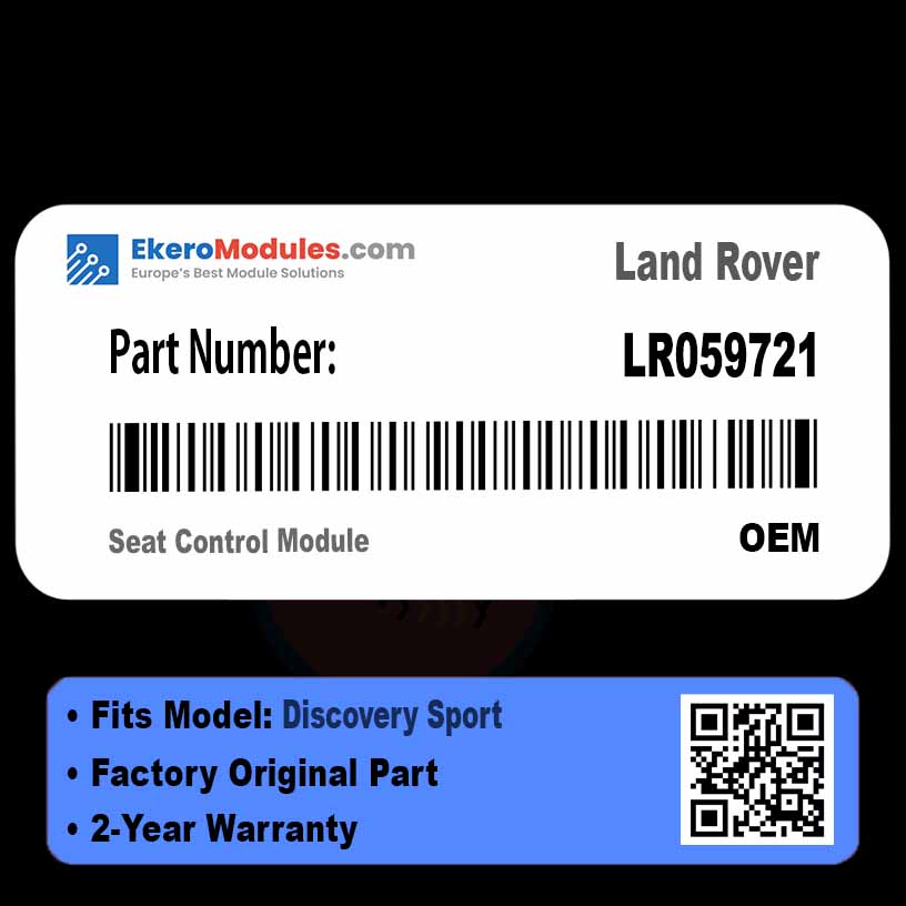 LR059721 Seat Control Module | Land Rover Discovery Sport | Genuine OEM Part