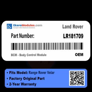 LR181709 BCM - Body Control Module | Land Rover Range Rover Velar | Genuine OEM Part