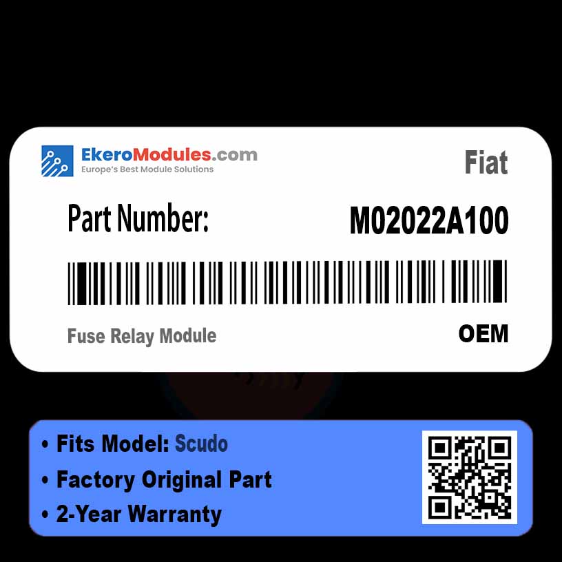 M02022A100 Fuse Relay Module | Fiat Scudo | Genuine OEM Part