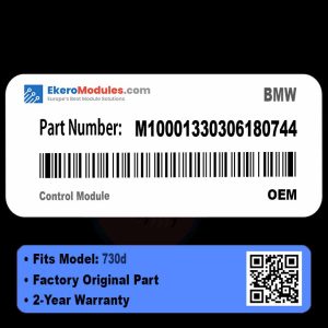 M10001330306180744 Control Module | BMW 730d | Genuine OEM Part