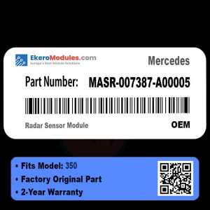 MASR-007387-A00005 Radar Sensor Module | Mercedes 350 | Genuine OEM Part
