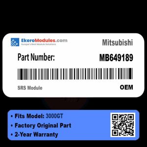 MB649189 SRS Module | Mitsubishi 3000GT | Genuine OEM Part
