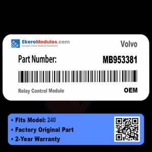 MB953381 Relay Control Module | Volvo 240 | Genuine OEM Part