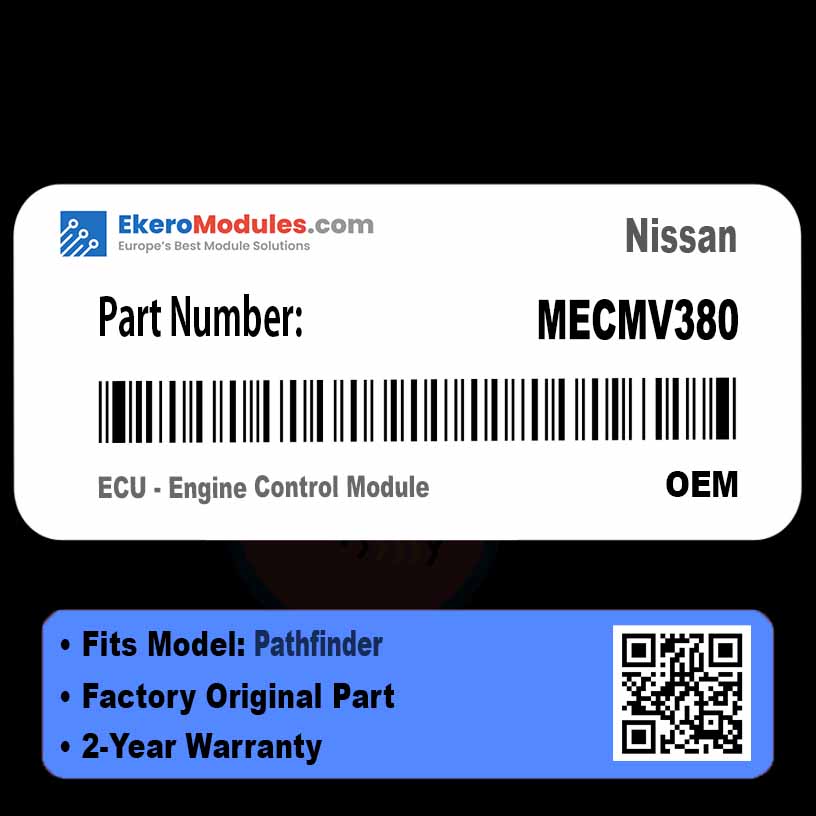 MECMV380 ECU - Engine Control Module | Nissan Pathfinder | Genuine OEM Part