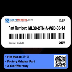 ML30-CTN-A-VGD-00-14 Control Module | DAF XF106 | Genuine OEM Part