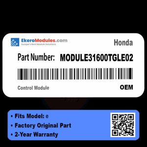 MODULE31600TGLE02 Control Module | Honda e | Genuine OEM Part