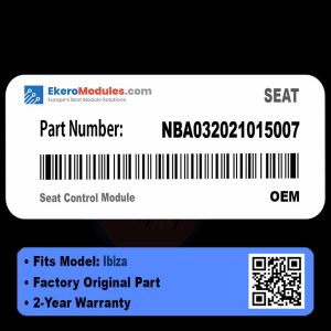 NBA032021015007 Seat Control Module | SEAT Ibiza | Genuine OEM Part