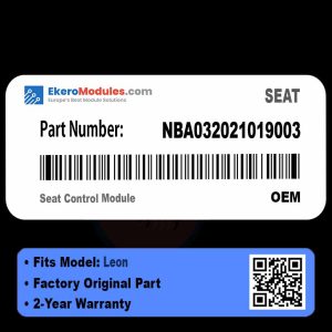 NBA032021019003 Seat Control Module | SEAT Leon | Genuine OEM Part