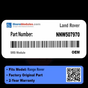 NNW507970 SRS Module | Land Rover Range Rover | Genuine OEM Part