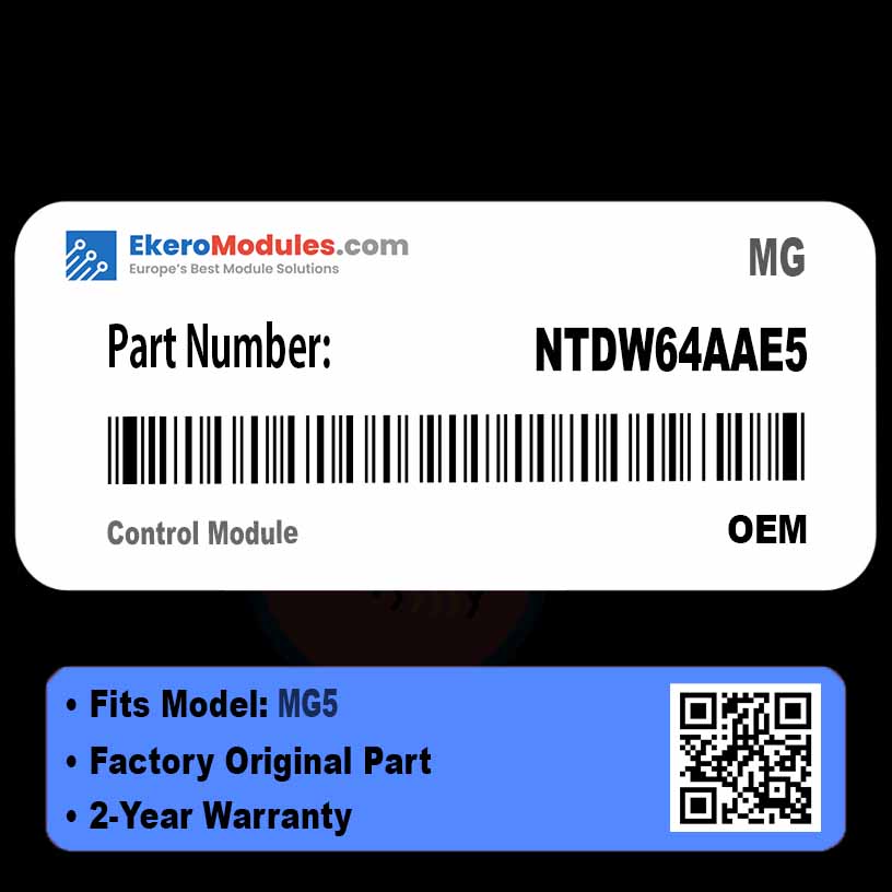 NTDW64AAE5 Control Module | MG MG5 | Genuine OEM Part