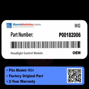 P00182006 Headlight Control Module | MG MG4 | Genuine OEM Part