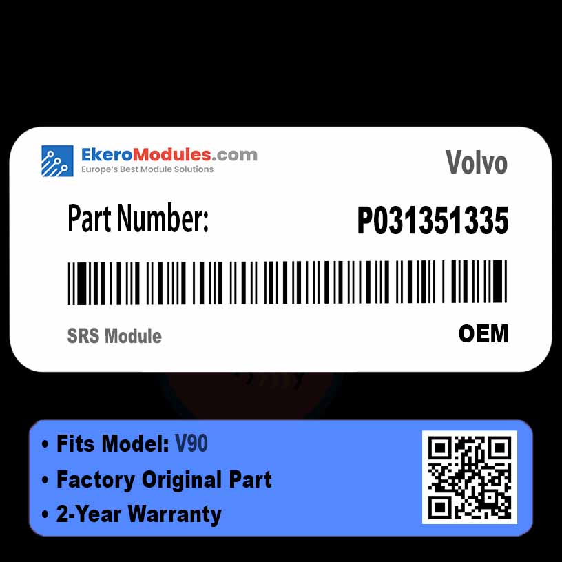 P031351335 SRS Module | Volvo V90 | Genuine OEM Part