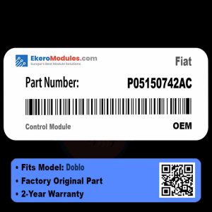 P05150742AC Control Module | Fiat Doblo | Genuine OEM Part