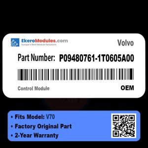 P09480761-1T0605A00 Control Module | Volvo V70 | Genuine OEM Part