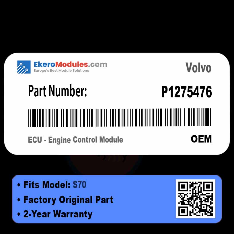 P1275476 ECU - Engine Control Module | Volvo S70 | Genuine OEM Part