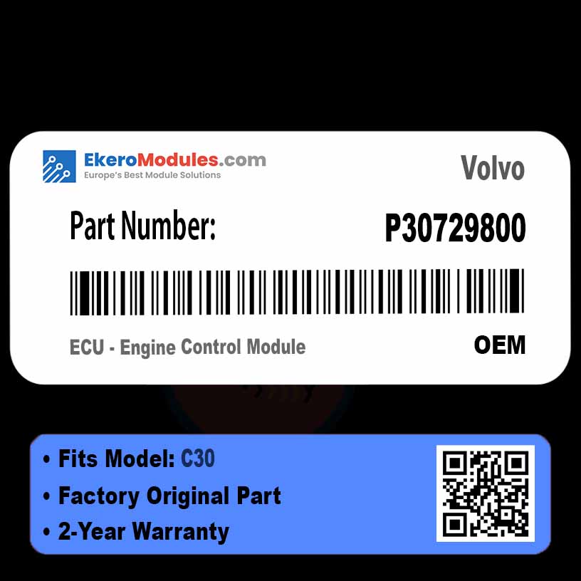P30729800 ECU - Engine Control Module | Volvo C30 | Genuine OEM Part