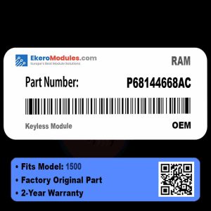 P68144668AC Keyless Module | RAM 1500 | Genuine OEM Part