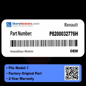 P8200032776H Immoblizer Module | Renault 5 | Genuine OEM Part