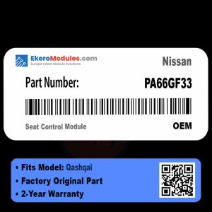 PA66GF33 Seat Control Module | Nissan Qashqai | Genuine OEM Part