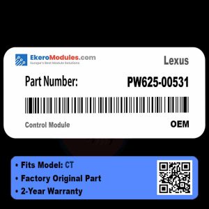PW625-00531 Control Module | Lexus CT | Genuine OEM Part