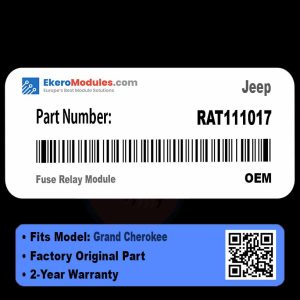 RAT111017 Fuse Relay Module | Jeep Grand Cherokee | Genuine OEM Part