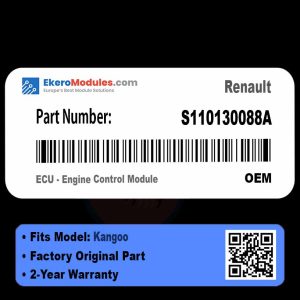 S110130088A ECU - Engine Control Module | Renault Kangoo | Genuine OEM Part