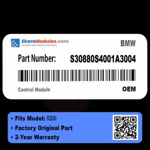 S30880S4001A3004 Control Module | BMW 520i | Genuine OEM Part